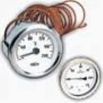 60MM Arkadan Balantl PanoTip Bakr rgl Sv Dolgulu Termometre